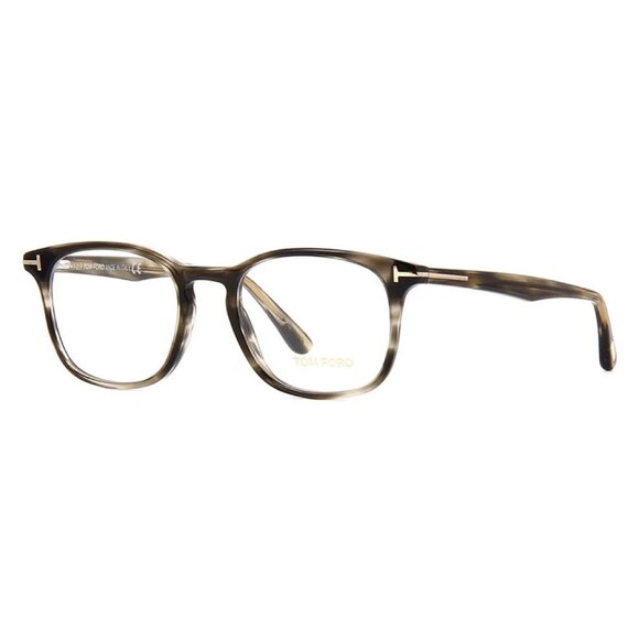 NEW TOM FORD EYEGLASSES HAVANA GRAY MEN SQUARE EYEWEAR - Picture 1 of 3